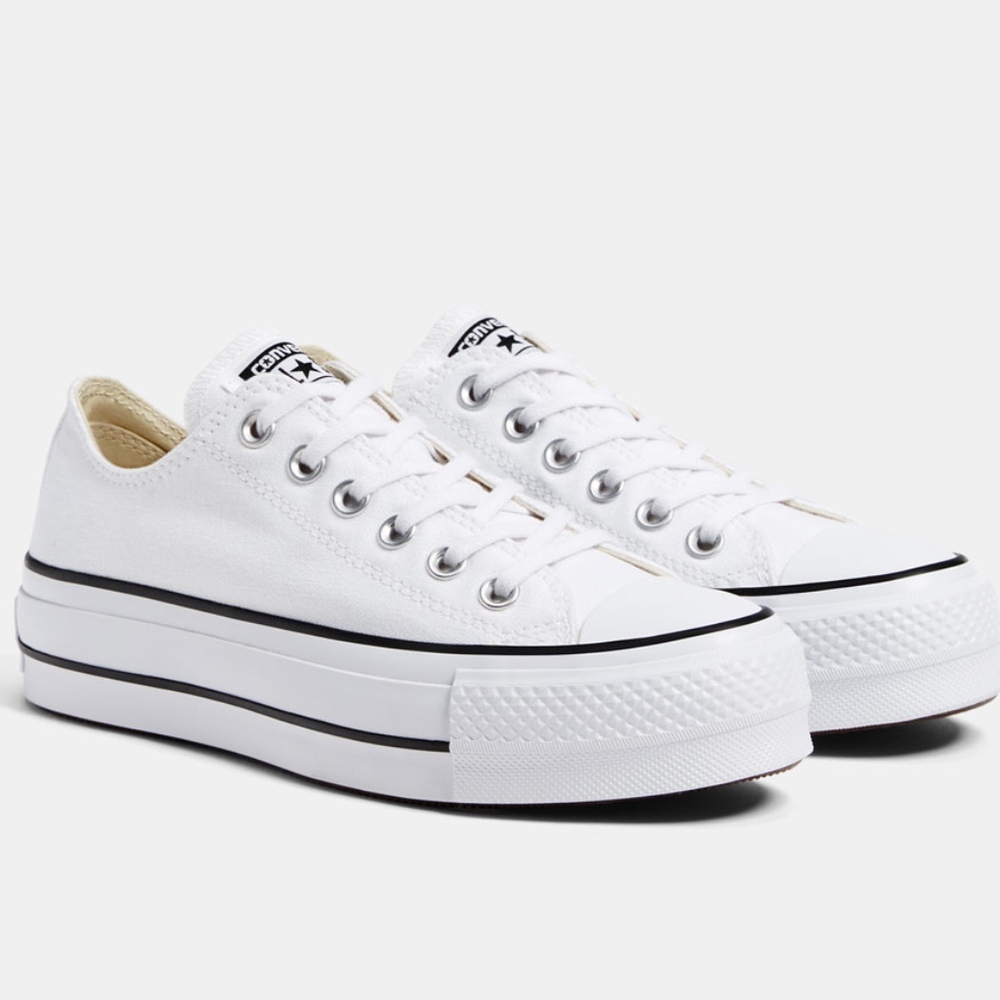 Converse Chuck Taylor All White Platform Sneakers